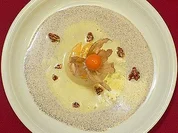 Orangenterrine auf Mohnsoße - Rezept
