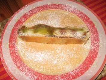 Rezept: Rhabarber-Sand-Strudel (Klapp und schlabb) Rhabarber-Sand-Strudel (Klapp und schlabb) - Rezept