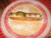 Rhabarber-Sand-Strudel  (Klapp und schlabb) - Rezept