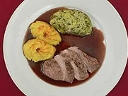 Rezept: Fasanenbrust in Balsamico-Soße mit Wirsingroulade und Pommes Duchesse Fasanenbrust in Balsamico-Soße mit Wirsingroulade und Pommes Duchesse - Rezept