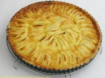 Rezept: Birnen- oder Apfeltarte Birnen- oder Apfeltarte - Rezept