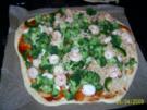 Spaghettipizza mit Garnelen - Rezept
