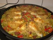 Rezept: Hähnchenpaella Hähnchenpaella - Rezept