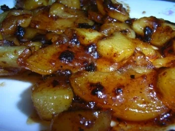 Kartoffelscheiben süß-sauer - Rezept