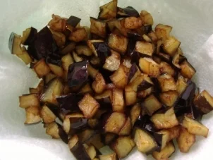 Spaghetti mit Auberginen - Rezept