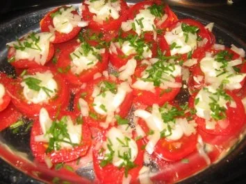 Rezept: Salat: Schnelle Tomatenvariante! Salat: Schnelle Tomatenvariante! - Rezept