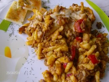 Rezept: Pikanter Spätzleauflauf Pikanter Spätzleauflauf - Rezept