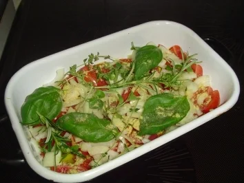 Gefüllte Zuchinni mit Käse überbacken - Rezept - Bild Nr. 3