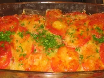 Rezept: Auflauf:Alpenländischer Käse-Speck-Auflauf Auflauf:Alpenländischer Käse-Speck-Auflauf - Rezept