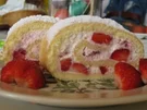 Erdbeer-Vanille-Rolle - Rezept