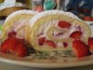 Erdbeer-Vanille-Rolle - Rezept