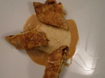 Wildhasenrücken im Crêpemantel an Selleriepüree - Rezept