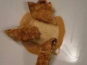 Wildhasenrücken im Crêpemantel an Selleriepüree - Rezept