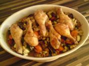 Mediterrane Hähnchenkeulen - Rezept