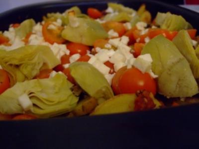 Mediterraner Kartoffel-Hähnchen-Auflauf - Rezept