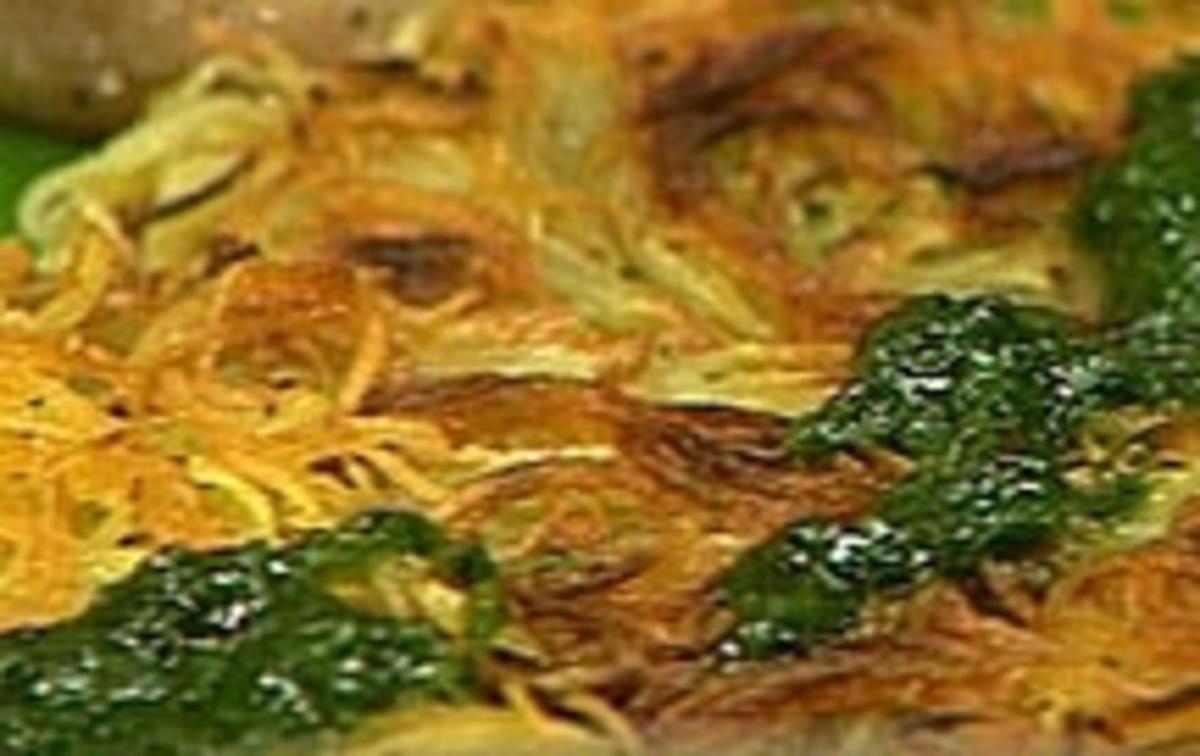 Rösti mit Petersilienöl - Rezept