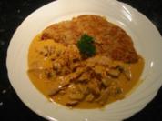 Geschnetzeltes Kalbfleisch an Champignon-Rahm - Rezept
