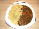 Hirschragout in Balsamico-Soße - Rezept