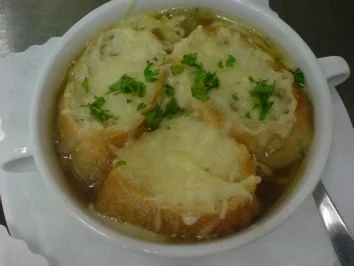 Suppe "gratinierte Zwiebelsuppe" - Rezept