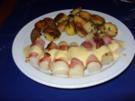 Gebratener Spargel im Schinkenmantel und Bratkartoffeln - Rezept