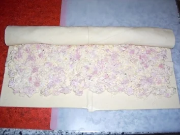Gefüllte Blätterteig - Schinken - Röllchen - Rezept - Bild Nr. 5