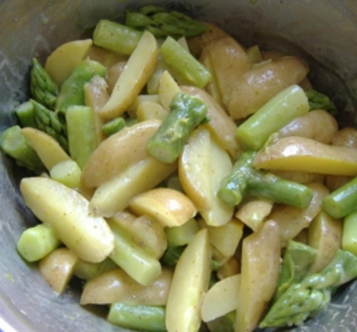 Salat von Grünspargel mit franz.Kartöffelchen - Rezept - Bild Nr. 2