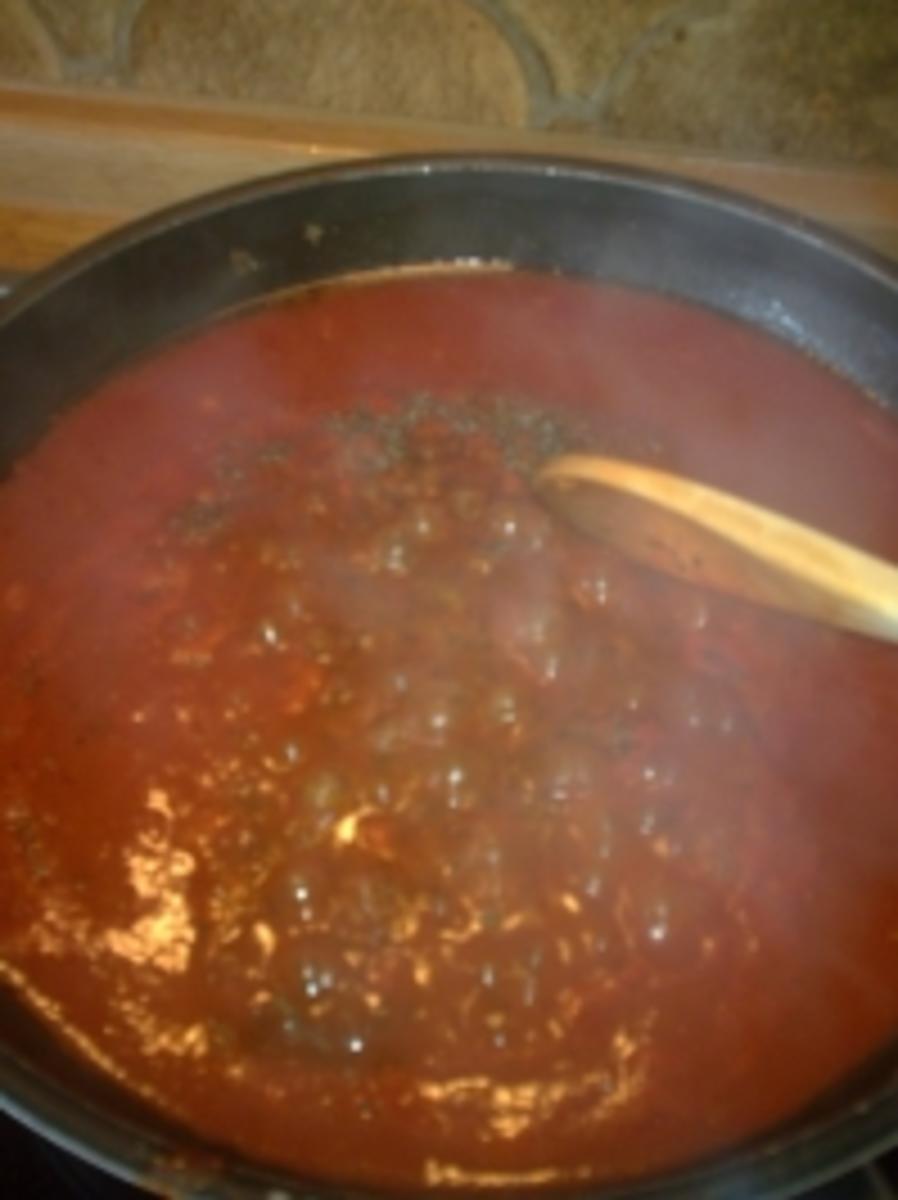 Tortiglioni mit Tomaten-Speck-Soße - Rezept - Bild Nr. 5