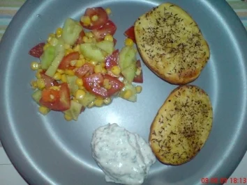 Rezept: Backkartoffeln vom Blech Backkartoffeln vom Blech - Rezept