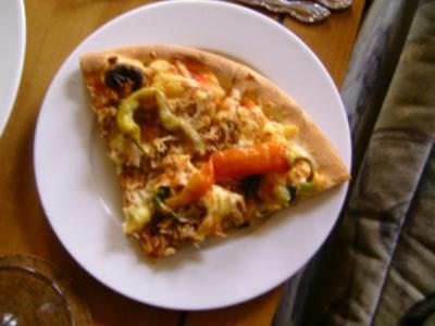 Pizza Thunfisch/Pfefferoni - Rezept