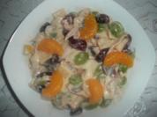 Geflügelsalat mit Trauben - Rezept