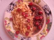 Flädle mit Schokolade und Himbeeren - Rezept