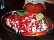 Erdbeer-Limetten-Salat mit Schafskäse - Rezept