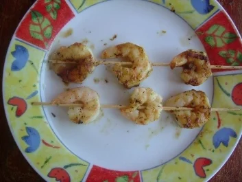 Gegrillte Garnelenspieße - Rezept