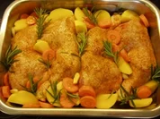 Hühnerschlegel Sommertraum - Rezept