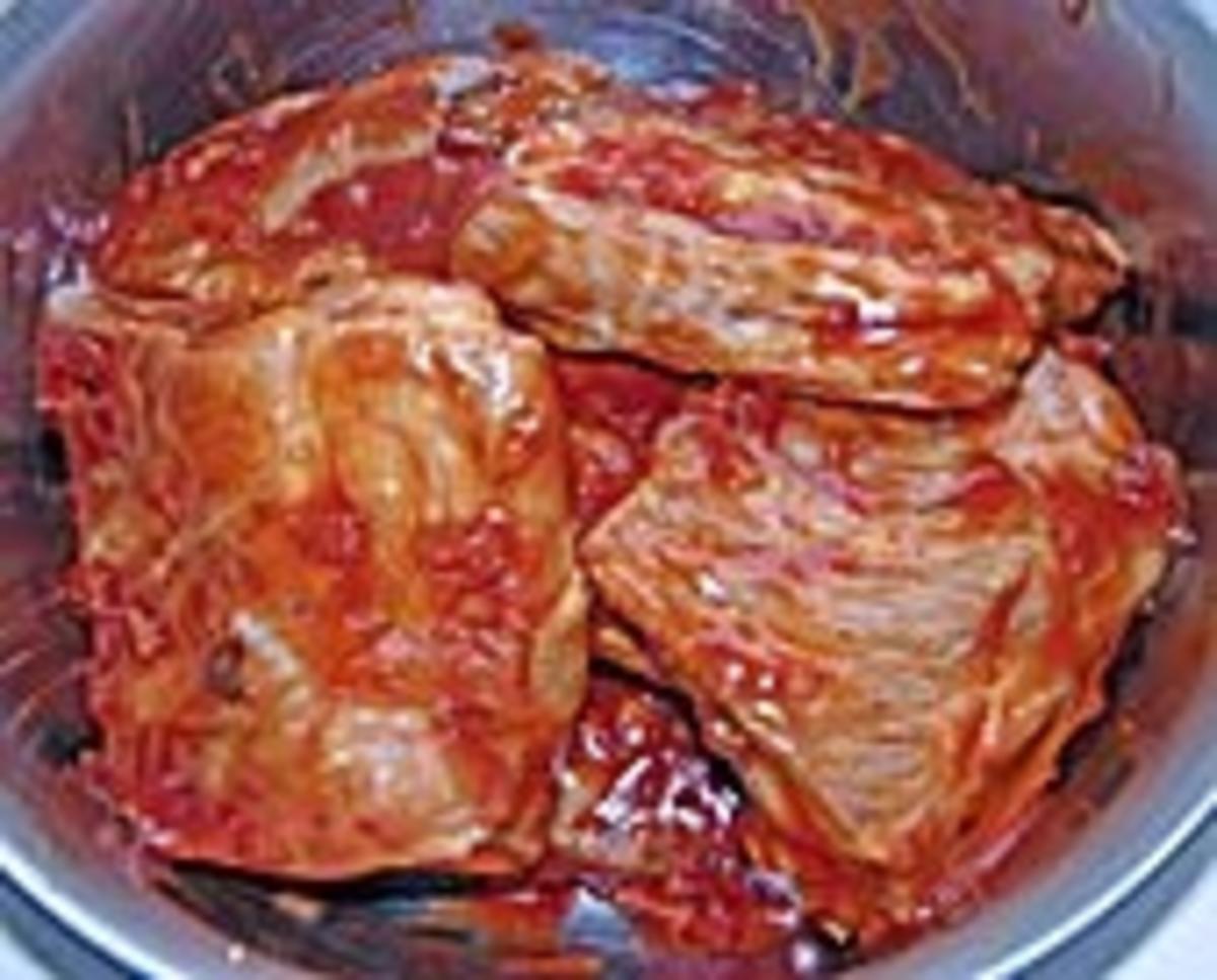 Sparerips mit Tomaten-Honig Glasur - Rezept