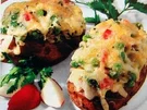 Kartoffeln mit Gemüsefüllung - Rezept