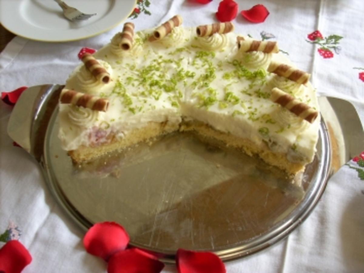 Rhabarber-Dickmilch-Torte - Rezept - Bild Nr. 3