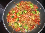 Rezept: Gemüsereste mit Reis Gemüsereste mit Reis - Rezept