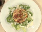 Quiche Lorraine mit Cesars Salad a la Henze - Rezept