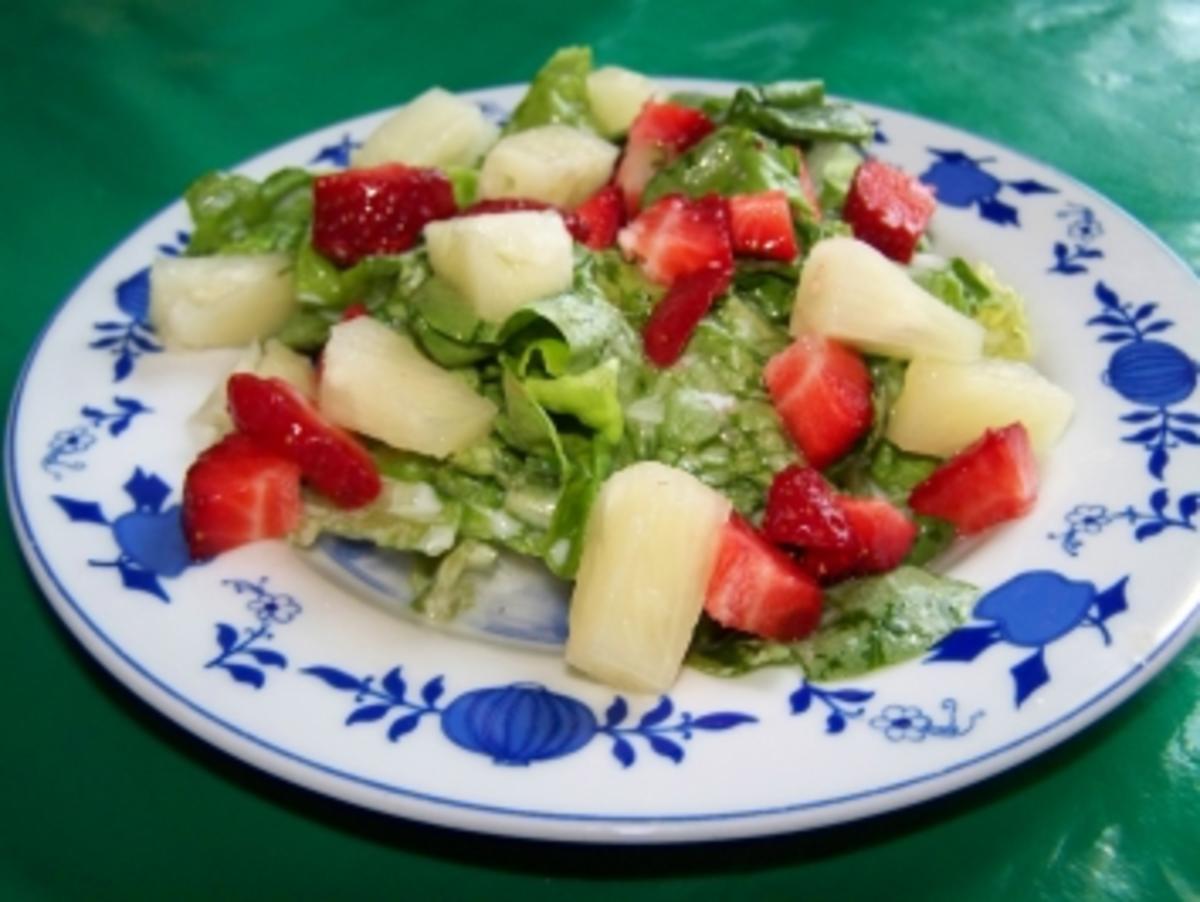 Fruchtiger Blattsalat - Rezept