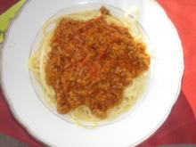 Spaghetti Bolognese alla Rosa - Rezept