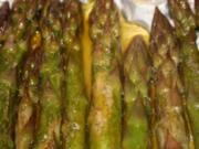 Grüner Spargel im Backofen - Rezept