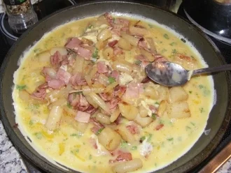 Schwarzwurzeln mit Schinken- Ei - Rezept - Bild Nr. 2