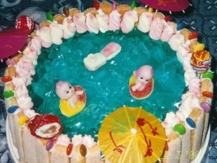 Kindertorte- Swimmingpool - Rezept - Bild Nr. 2