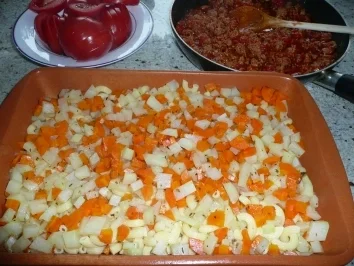 Hörnchen-Nudelauflauf mit Hackfleisch - Rezept - Bild Nr. 3