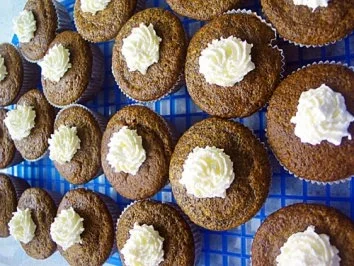 Rezept: Kürbis Schoko Muffins Kürbis Schoko Muffins - Rezept