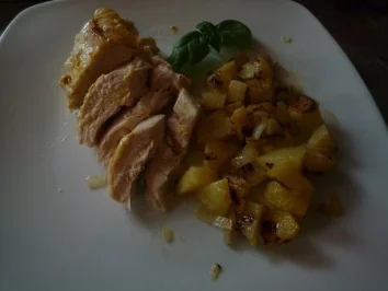 Rezept: Hähnchenbrust mit Senfschaum Hähnchenbrust mit Senfschaum - Rezept