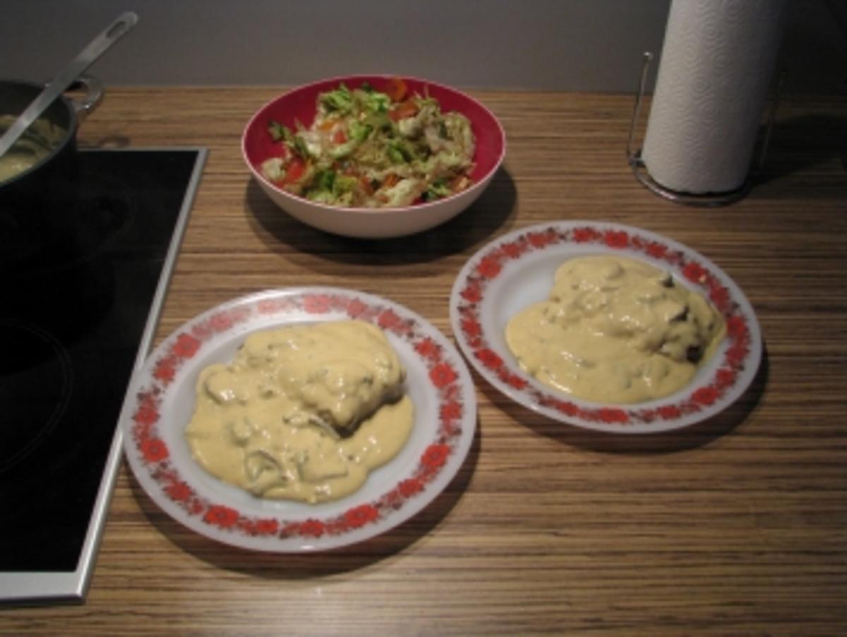 "HAUPTGERICHT" Cordon Bleu a la Schatzi mit grünem Salat - Rezept