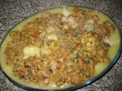 Blumenkohl-Auflauf mit Thüringer Mett - Rezept