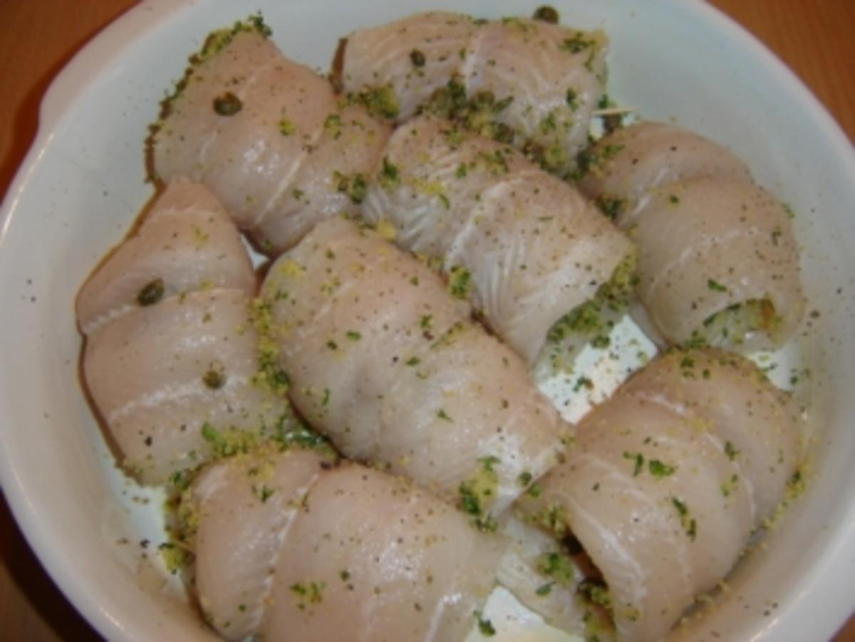 RÒDOLO DE PÉSSE CO' LA POLÈNTA - Fischröllchen Venezianische Art - - Rezept - Bild Nr. 10